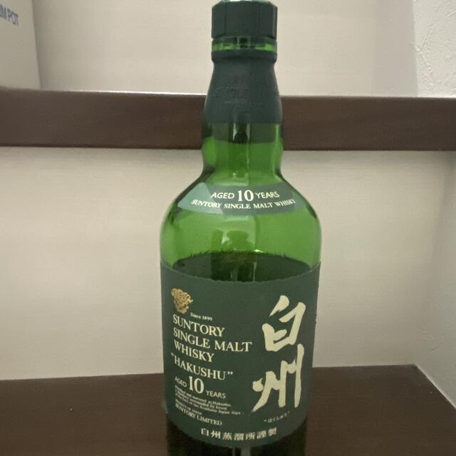 サントリー(サントリー)の白州 10年　開封済み 古酒 空瓶扱い 食品/飲料/酒の酒(ウイスキー)の商品写真