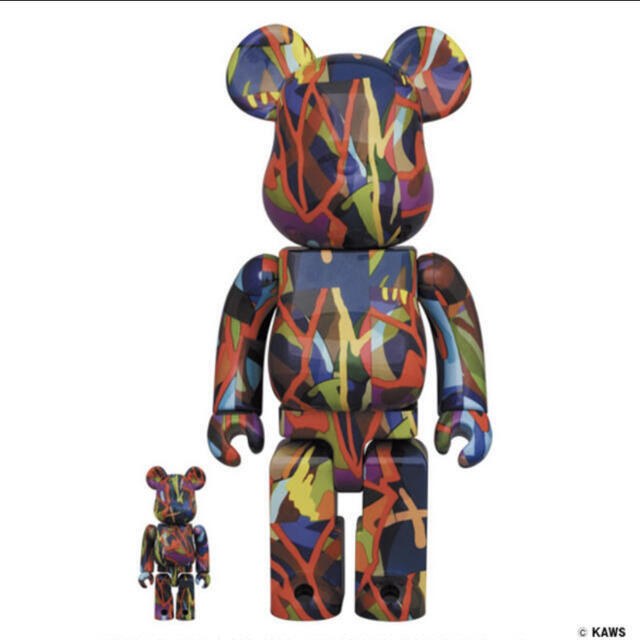 BE@RBRICK KAWS TENSION 400% 100%-