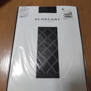 バーバリー(BURBERRY)のBURBERRY ダイヤ柄タイツ ブラック(タイツ/ストッキング)