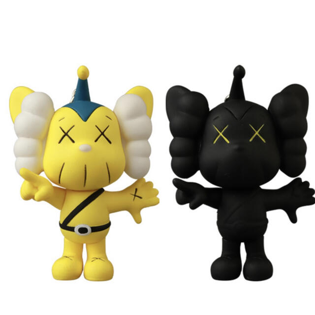 MEDICOM TOY(メディコムトイ)のKAWS JPP KEYHOLDER   YELLOW/BLACK  メンズのファッション小物(キーホルダー)の商品写真