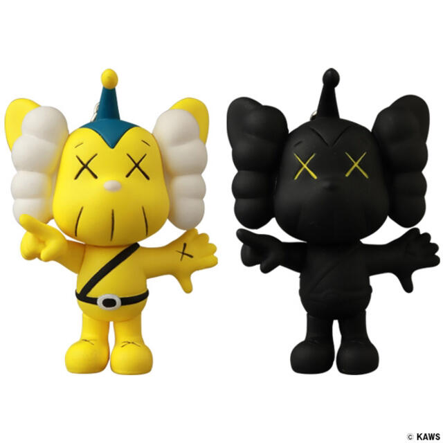 KAWS COMPANION KEYHOLDER  YELLOW/BLACK