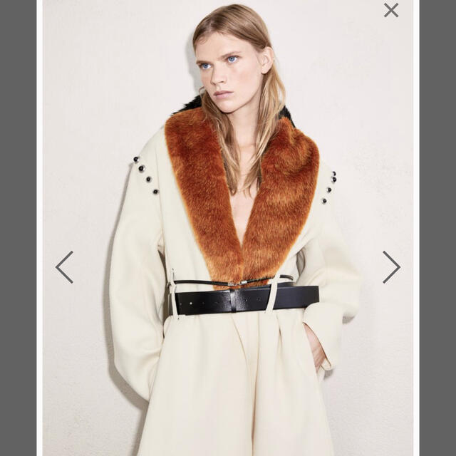 未使用新品!H&M x TOGA フェイクファーカラーウールコート - ロングコート