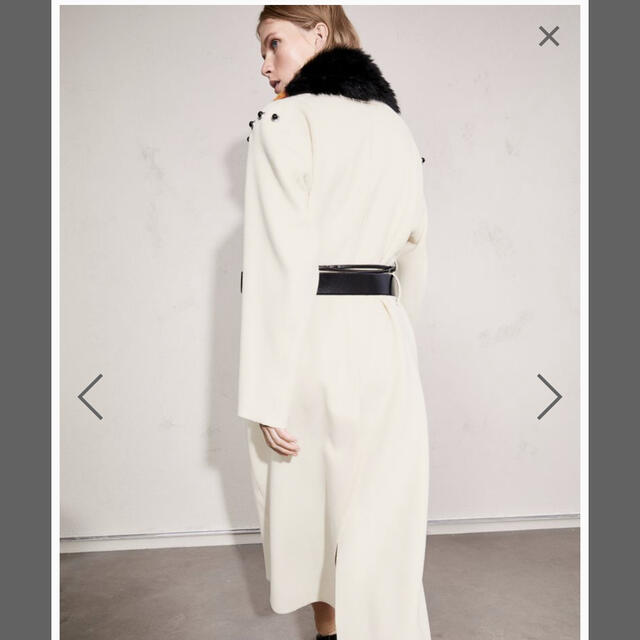 未使用新品!H&M x TOGA フェイクファーカラーウールコート
