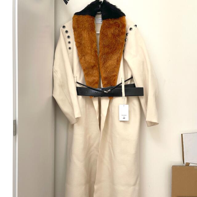 未使用新品!H&M x TOGA フェイクファーカラーウールコート - ロングコート