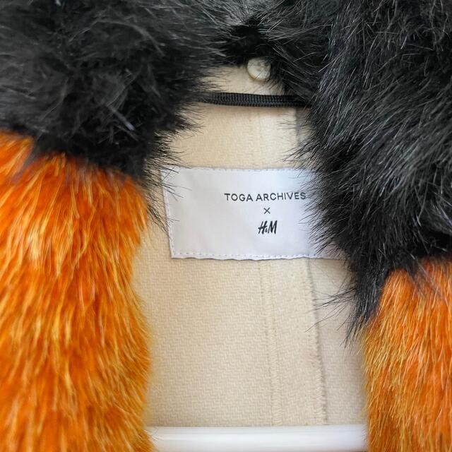 未使用新品!H&M x TOGA フェイクファーカラーウールコート - ロングコート