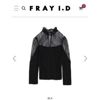 フレイアイディー(FRAY I.D)のFRAY I.D♡レースコンビニット♡ブラック(ニット/セーター)