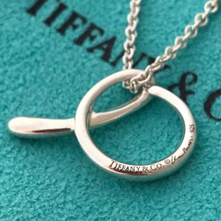 Tiffany\u0026Co ティファニー ラージ レター イニシャル V ネックレス