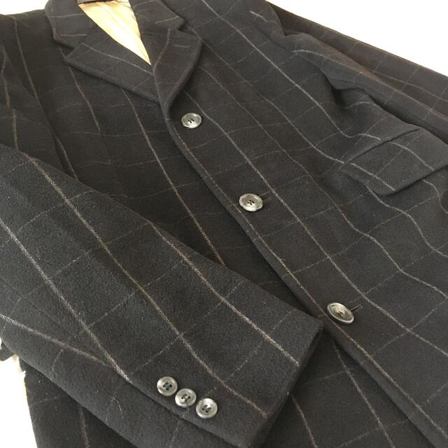 Paul Smith(ポールスミス)のPaul Smith ポールスミス　アンゴラ混　チェスターコート　チェック メンズのジャケット/アウター(チェスターコート)の商品写真