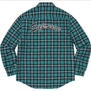 シュプリーム(Supreme)のArc Logo Quilted Flannel Shirt【M】(シャツ)