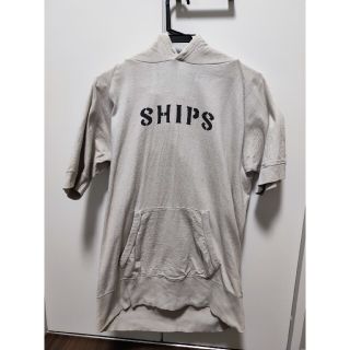 シップス(SHIPS)のSHIPS　半袖パーカー　Lサイズ(パーカー)