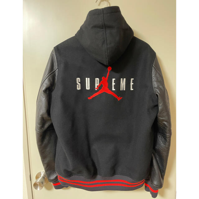 L supreme Jordan hooded varsity jacket