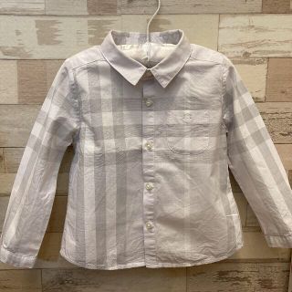 バーバリー(BURBERRY)のバーバリー　チェックブラウス　24M 92㎝(ブラウス)