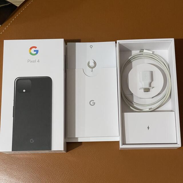 Google Pixel(グーグルピクセル)のGoogle pixel 4 64GB ジャストブラック 本体 おまけつき スマホ/家電/カメラのスマートフォン/携帯電話(スマートフォン本体)の商品写真