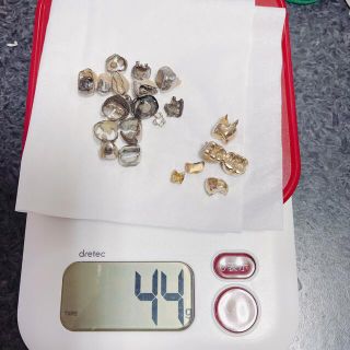 除去冠 撤去冠 金パラ29ｇ ゴールド15ｇ 合計44ｇ(歯ブラシ/デンタルフロス)