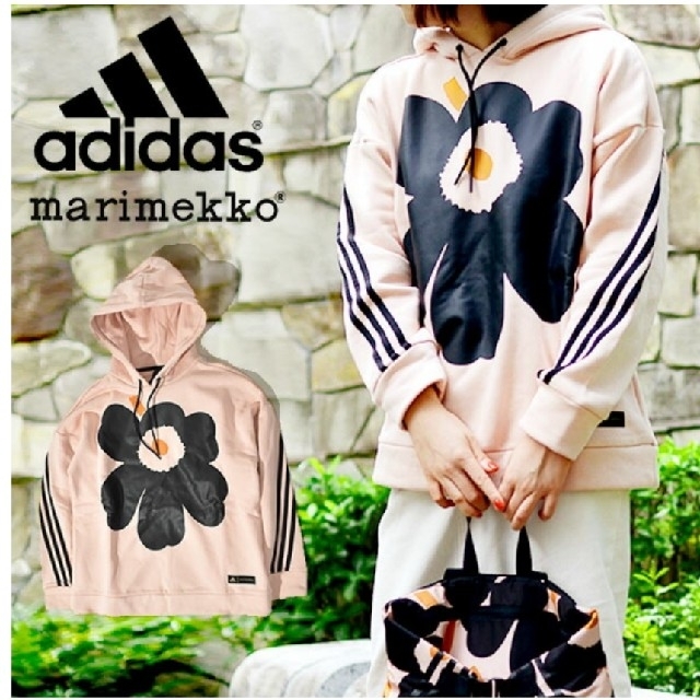 レディースadidas×marimekko　スウェットパーカー　Sサイズ