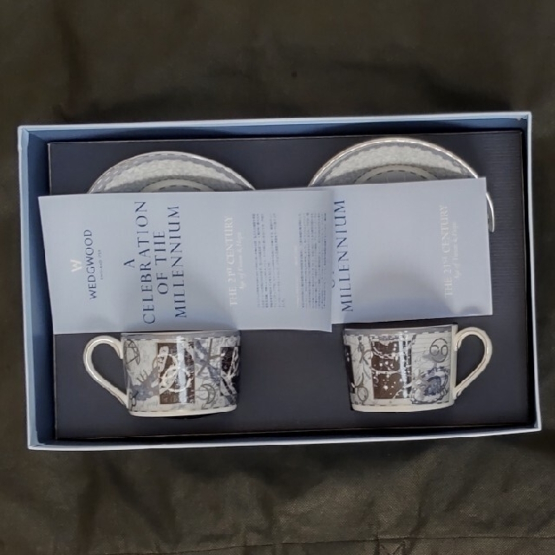 WEDGWOOD ミレニアムコレクション カップ&ソーサー 2客 www