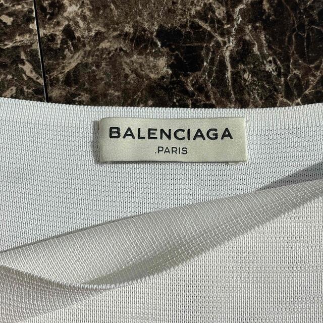 Balenciaga(バレンシアガ)のBALENBIAGA バレンシアガ　トップス　ホワイト レディースのトップス(カットソー(長袖/七分))の商品写真