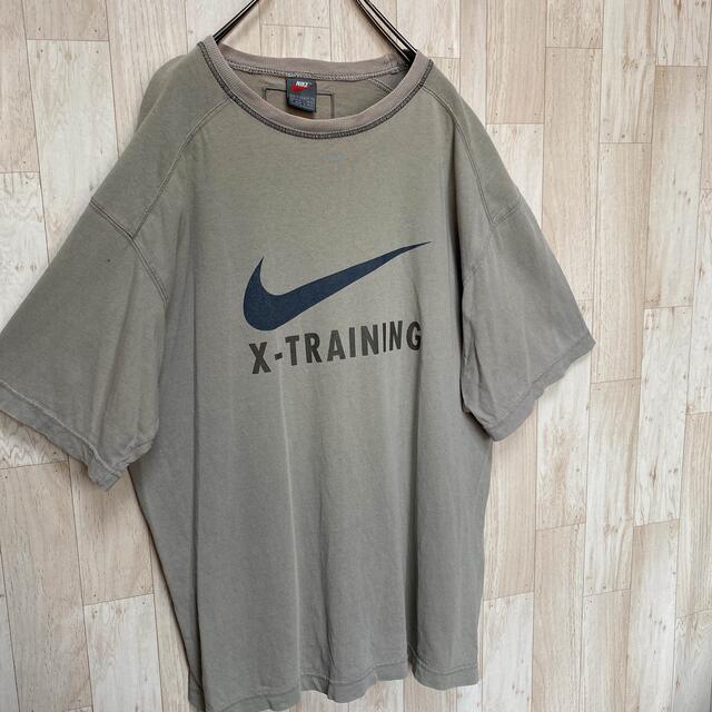 NIKE(ナイキ)の【NIKE】ビッグロゴ グレー　スウッシュ　ナイキ メンズのトップス(Tシャツ/カットソー(半袖/袖なし))の商品写真