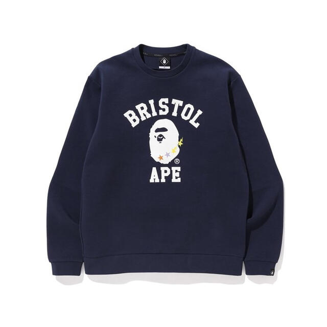 F.C.R.B. × A BATHING APE カレッジクルーネックスウェット