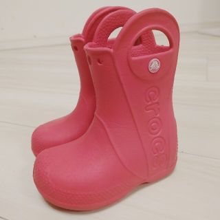 クロックス(crocs)の長靴 ピンク 15cm crocs(長靴/レインシューズ)