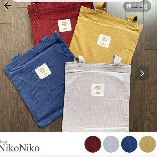 ショップニコニコ(Shop NikoNiko)のコーデュロイトートバッグ(トートバッグ)