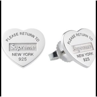 シュプリーム(Supreme)のsupreme tiffany Heart Tag Stud Earrings (ピアス(両耳用))