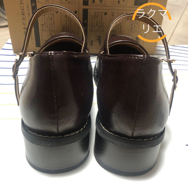 F i.n.t ストラップローファー 靴 brown 24.5cm 25cm L 3