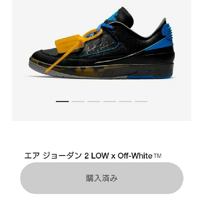 Off-White × Nike Air Jordan 2 Low 26cm