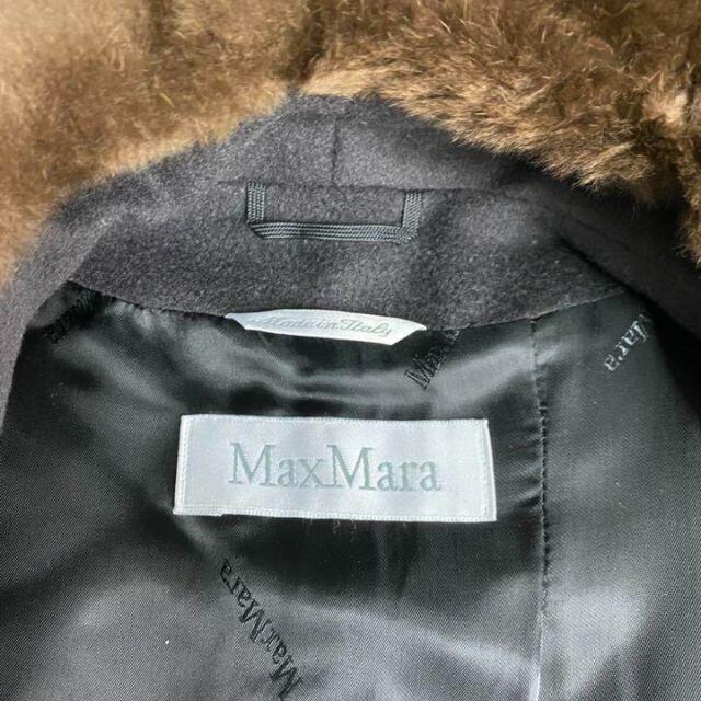 Max Mara(マックスマーラ)の【美品】マックスマーラ カシミヤ ウール ロングコート ヌートリアファー 38 レディースのジャケット/アウター(ロングコート)の商品写真