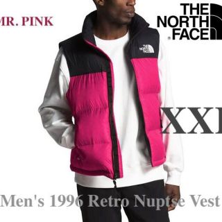 ザノースフェイス(THE NORTH FACE)の新品 XXL ノースフェイス ヌプシダウンベスト グースダウン700 PINK(ダウンベスト)