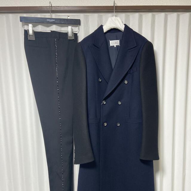 【美品】Maison Margiela ウールダブルコート ロングコート メンズ | フリマアプリ ラクマ