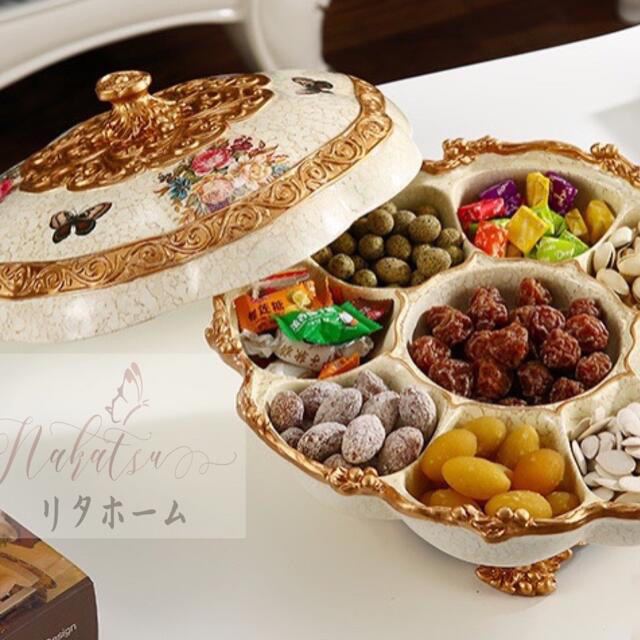 高級果物皿 お菓子皿 北欧フルーツプレート、ヨーロッパ風 豪華皿 1