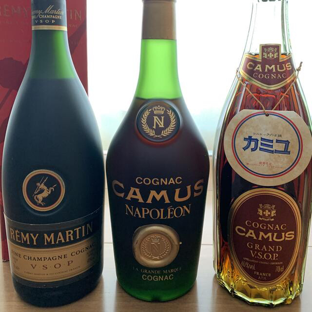 REMY MARTIN、CAMUS NAPOLEON、CAMUS V.S.O.P