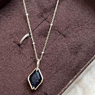 agete - agete 紫金石 ネックレスチャームと10kネックレスの通販 by