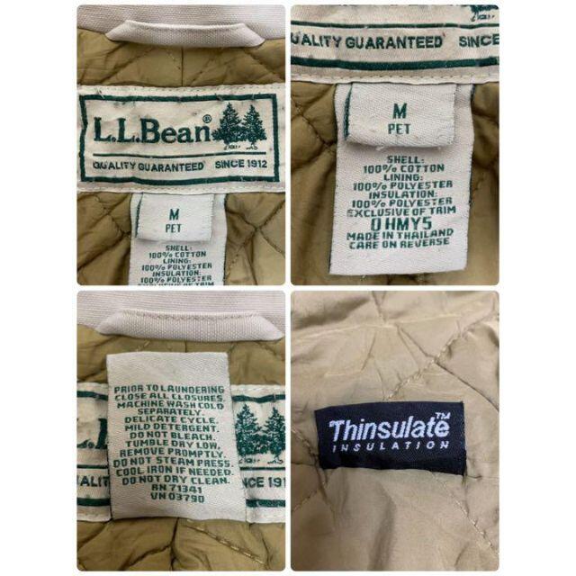 L.L.Bean(エルエルビーン)のエルエルビーン　中綿　ハンティングジャケット　オフホワイト　古着女子　肉厚　M レディースのジャケット/アウター(ブルゾン)の商品写真