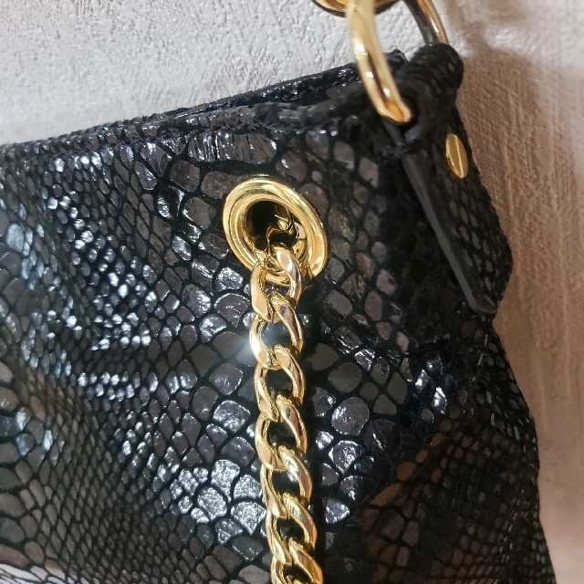 Michael Kors(マイケルコース)のマイケルコース　♡hana♡様専パイソンバック　ゴールドチェーン　3way　美品 レディースのバッグ(ショルダーバッグ)の商品写真