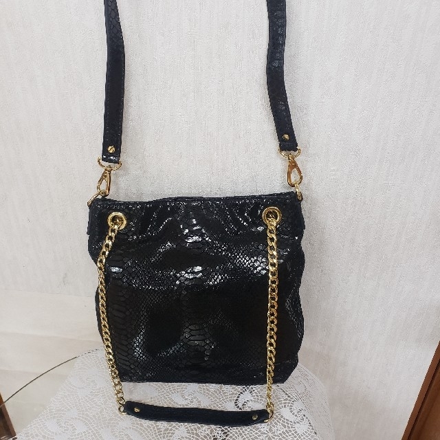 Michael Kors(マイケルコース)のマイケルコース　♡hana♡様専パイソンバック　ゴールドチェーン　3way　美品 レディースのバッグ(ショルダーバッグ)の商品写真