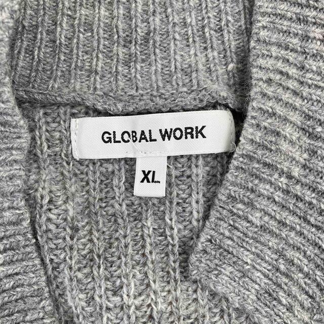 GLOBAL WORK(グローバルワーク)のグローバルワーク　ニットカーディガン　XL メンズのトップス(カーディガン)の商品写真