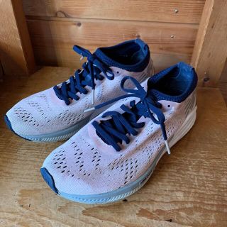 ニューバランス(New Balance)のニューバランス　スニーカー♡ 23.5㎝　ピンク×ネイビー(スニーカー)