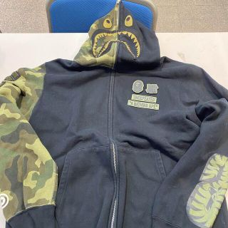 アベイシングエイプ(A BATHING APE)のAPE UNDEFEATED シャークパーカー 2XL(パーカー)