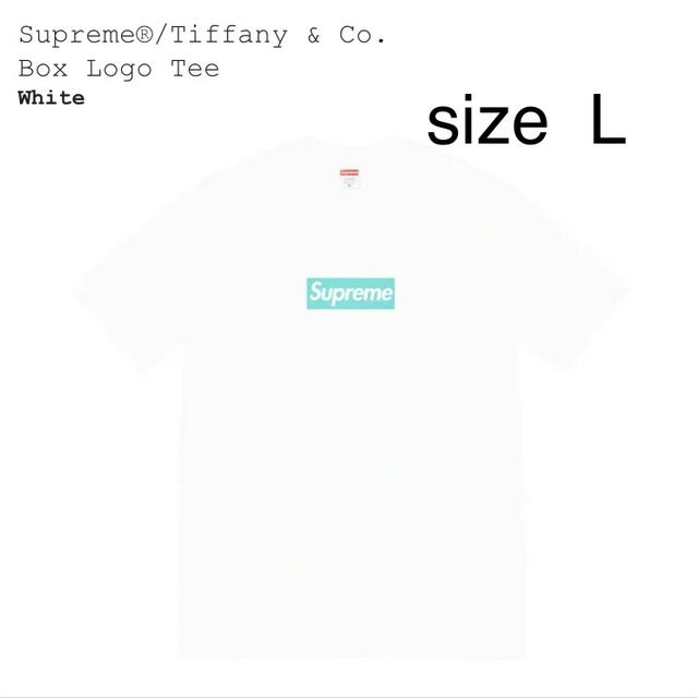 Supreme Tiffany & Co. Box Logo Tee Lトップス