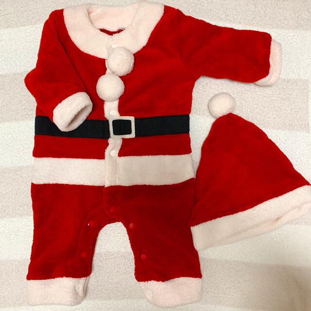 しまむら(シマムラ)のクリスマス サンタクロースロンパース キッズ/ベビー/マタニティのベビー服(~85cm)(ロンパース)の商品写真