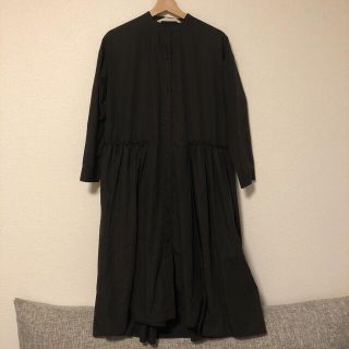 ビームス(BEAMS)の黒シャツ　ワンピース(ロングワンピース/マキシワンピース)