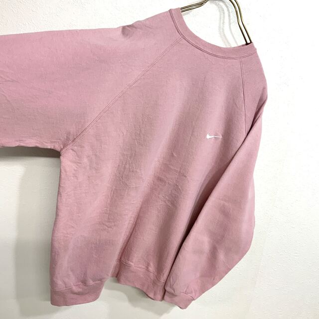 90s ナイキ 銀タグ スウェット スウッシュ 刺繍ロゴ