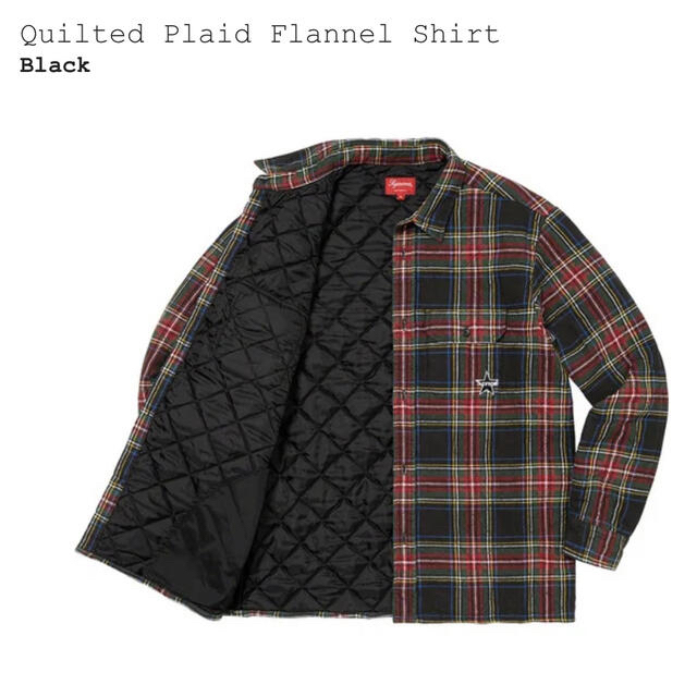 Supreme Quilted Plaid Flannel Shirt Sサイズ 2