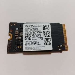 サムスン(SAMSUNG)のSAMSUNG NVMe M.2 2242 SSD PCIe MZ-ALQ128(PCパーツ)