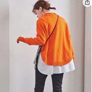 ユナイテッドアローズ(UNITED ARROWS)のUA UWSC ラウンドヘム クルーネック ニット(ニット/セーター)