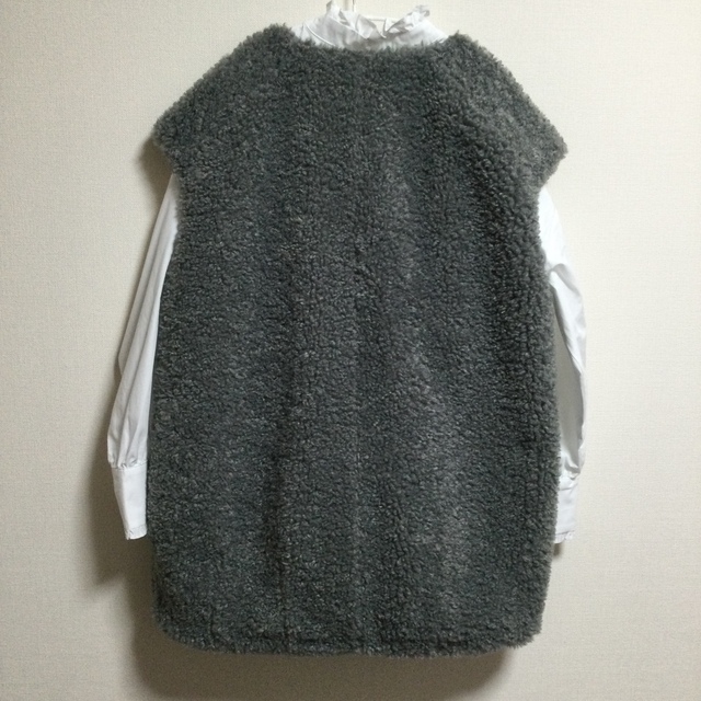 ♡新品タグ付き IENA ファーコクーンジレ グレー