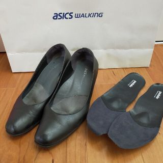 アシックス(asics)のアシックス◆パンプス　24cm／3E(ハイヒール/パンプス)