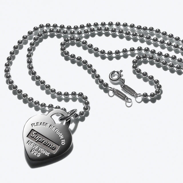 Supreme(シュプリーム)のSupreme Tiffany Heart Tag Pendant メンズのアクセサリー(ネックレス)の商品写真